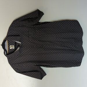 Voyager Black Patterned Men's Button Down Shirt‎ 2XL